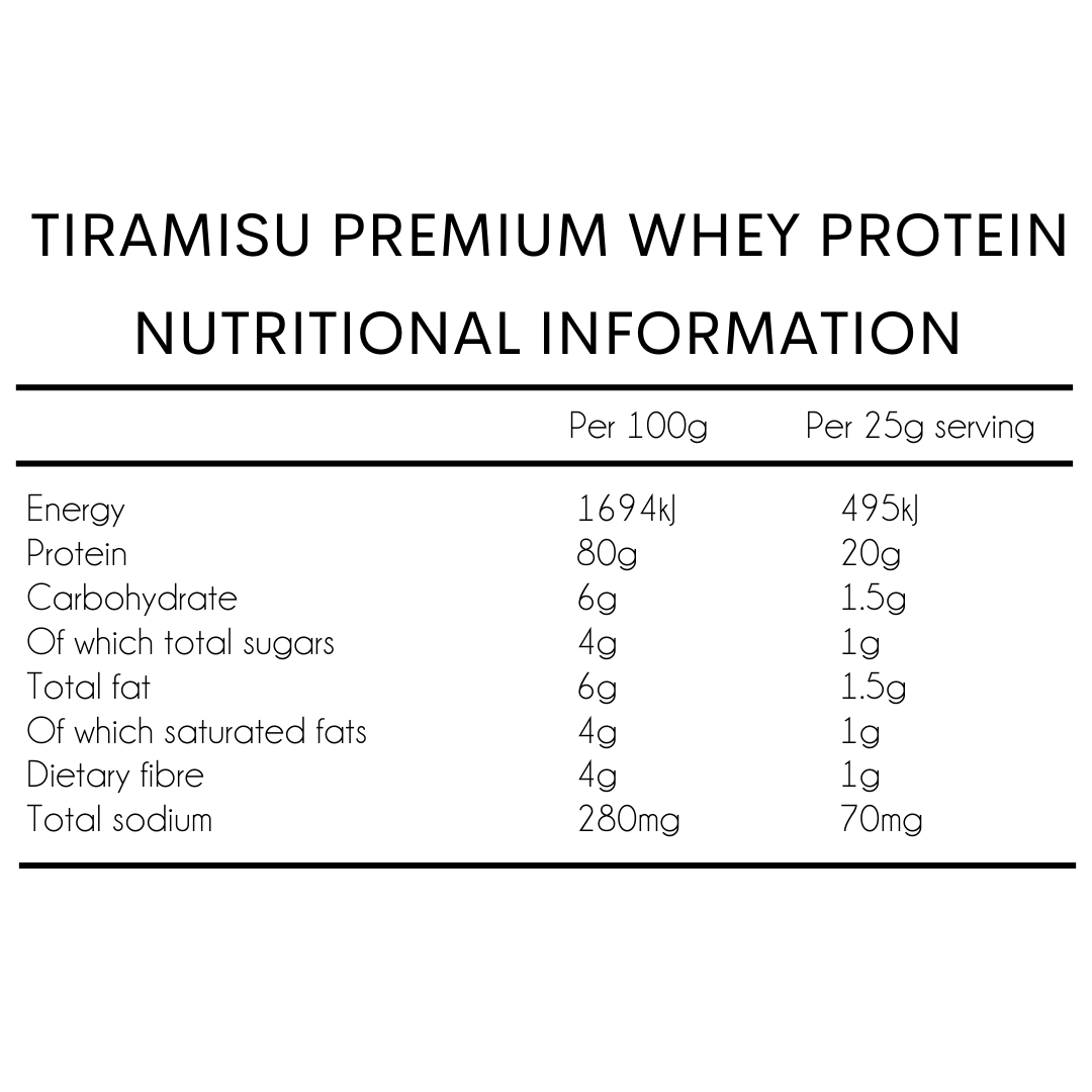 1KG Tiramisu Whey Protein