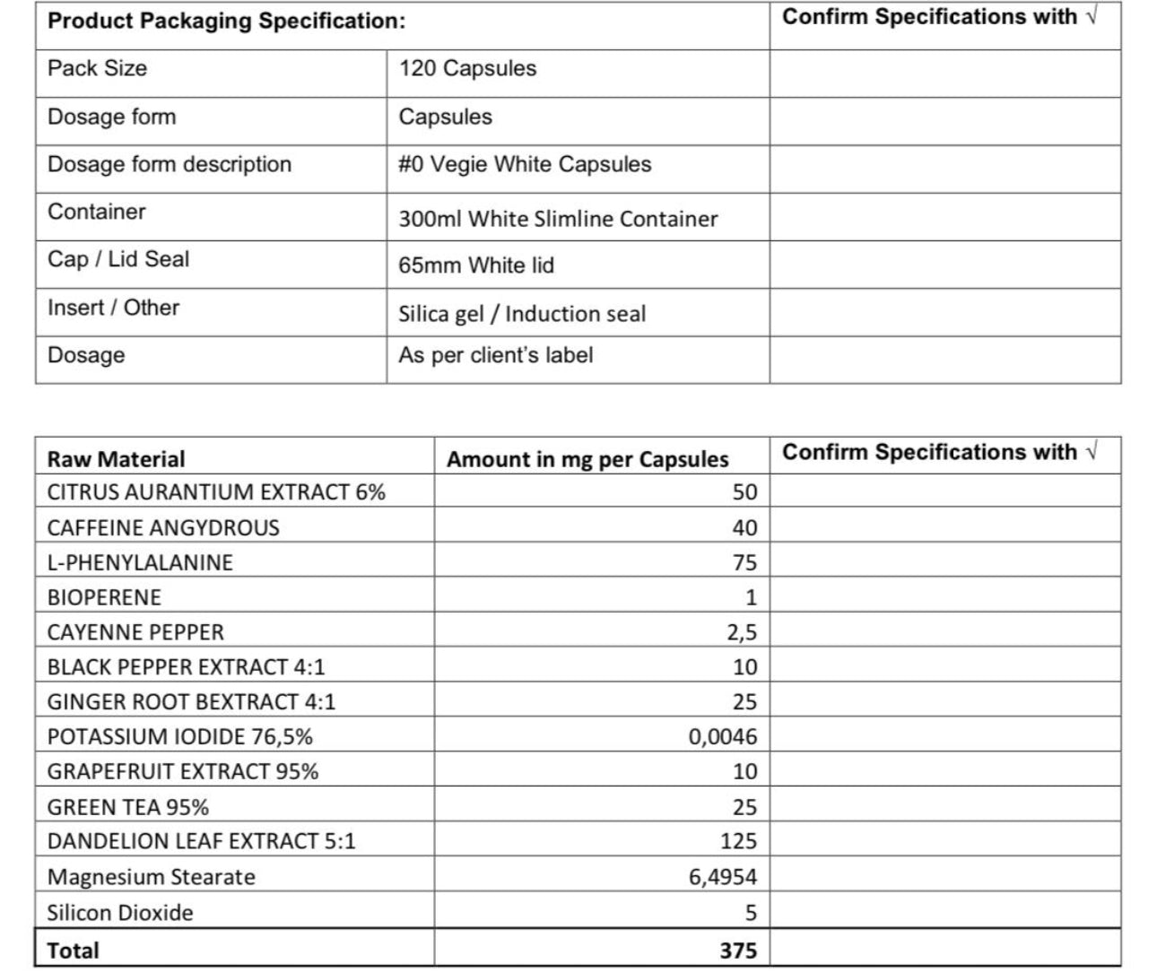 Fat Burner Improved Formula 🔥