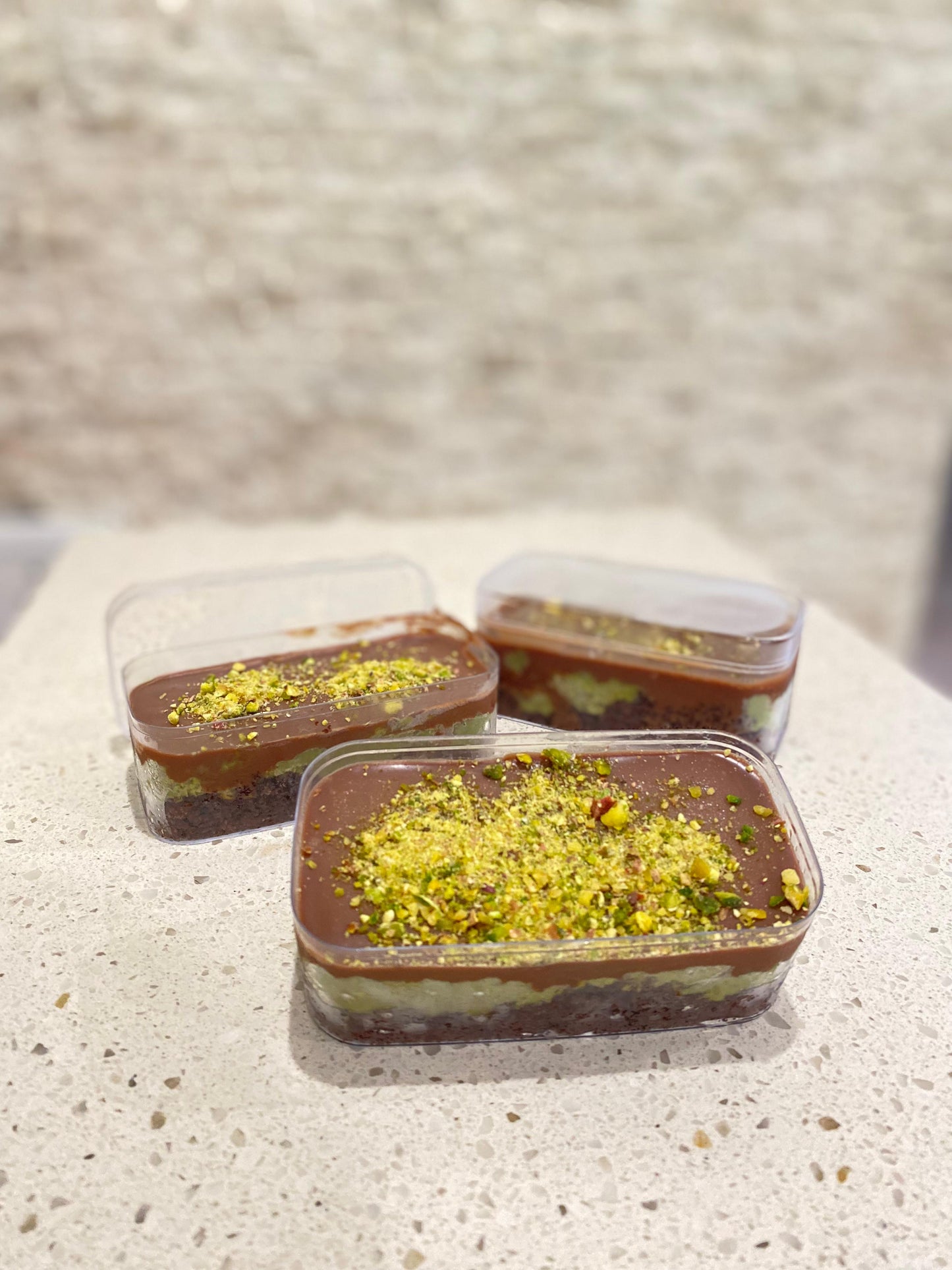 Pistachio & Knafeh Chocolate Cake