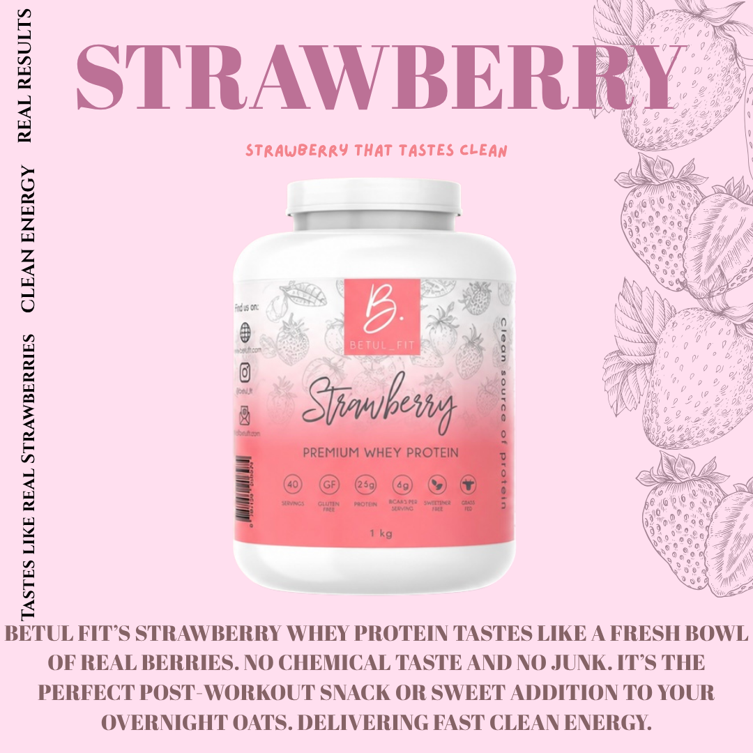 1KG Strawberry 🍓 Whey Protein PRE ORDER